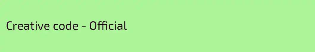 Creative code - Official
